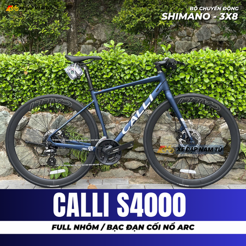  XE  ĐẠP TOURING CALLI S4000 - KHUNG NHÔM, CÀNG NHÔM SIÊU NHẸ, CỐI NỔ LỚN 