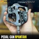  Pedal Can/Cá Rpantanhi cho xe đạp (full box) bạc đạn, Vân Carbon cao cấp 