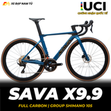  XE ĐẠP ĐUA SAVA X9.9 - FULL CARBON, SHIMANO 105 R7120 JAPAN 