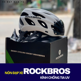  NÓN BẢO HIỂM XE ĐẠP ROCKBROS CAO CẤP, KÈM KÍNH CHỐNG UV 