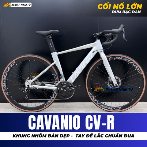  XE ĐẠP ĐUA CAVANIO CV-R KHUNG NHÔM KHÔNG MỐI HÀN, CỐI NỔ LỚN, TAY ĐỀ LẮC CHUẨN ĐUA 