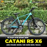  XE ĐẠP MTB CATANI RS X6 CÓ BAGA SAU VÀ PHUỘC NHÚN 