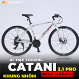  XE ĐẠP TOURING CATANI 2.1PRO, KHUNG NHÔM, BỘ CHUYỂN ĐỘNG SHIMANO 21 CẤP 