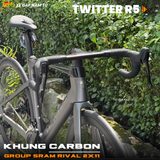  XE ĐẠP ĐUA TWITTER R5, KHUNG CARBON, GROUP SRAM RIVAL 2X11 