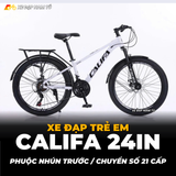  XE ĐẠP TRẺ EM CALIFA A500 24IN KHUNG NHÔM, CHUYỂN ĐỔI 21 TỐC ĐỘ 