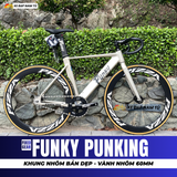  XE ĐẠP FIXEDGEAR FUNKY PUNKING, KHUNG NHÔM, VÀNH NHÔM 60MM 