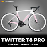  XE ĐẠP ROAD TWITTER T8 PRO - GROUP SHIMANO CLARIS 