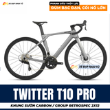  XE ĐẠP ĐUA TWITTER T10 [2026] KHUNG CARBON, GROUP RETROSPEC 2X12, VÀNH NHÔM 
