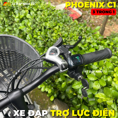  XE ĐẠP TRỢ LỰC ĐIỆN PHOENIX C1 - PIN LITHIUM CAO CẤP 