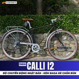  XE ĐẠP TOURING CALLI i2 - PHONG CÁCH CỔ ĐIỂN, CHUYỂN SỐ SHIMANO NHẬT BẢN 