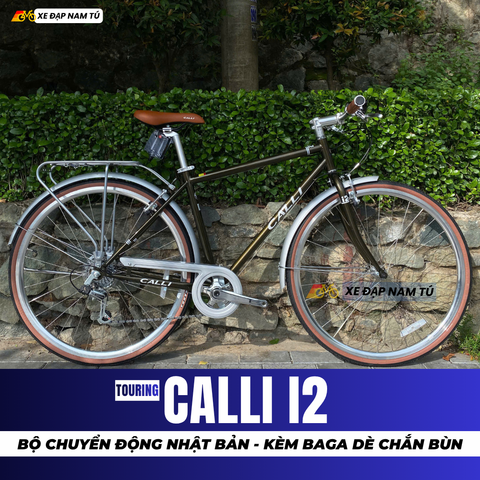  XE ĐẠP TOURING CALLI i2 - PHONG CÁCH CỔ ĐIỂN, CHUYỂN SỐ SHIMANO NHẬT BẢN 