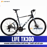 XE ĐẠP TOURING LIFE TX300 THIẾT KẾ CỔ GẬP THÔNG TIN, KHUNG SƯỜN KHÔNG MỐI HÀN 