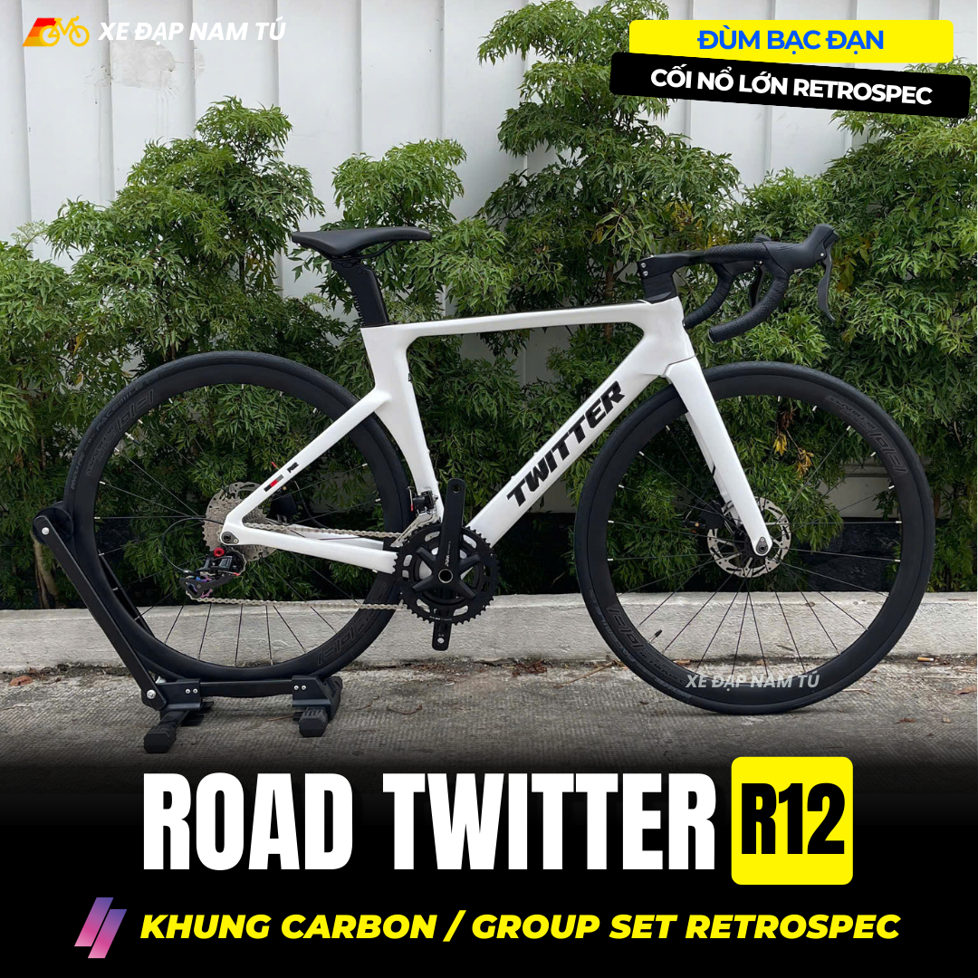 Xe đạp đua Twitter R12 RS24 tay cong – Xe Đạp Nam Tú