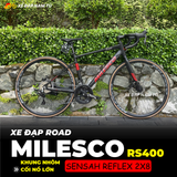  XE ĐẠP ĐUA MILESCO RS400 [2025] CỐI NỔ LỚN, KHUNG NHÔM, TAY LẮC SENSAH REFLEX 2X8 CẤP 