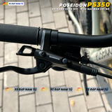  XE ĐẠP ĐỊA HÌNH POSEIDON PS350  GHI ĐÔNG LIỀN NGUYÊN KHỐI, ĐÙM BẠC ĐẠN CỐI NỔ LỚN 