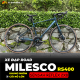  XE ĐẠP ĐUA MILESCO RS400 [2025] CỐI NỔ LỚN, KHUNG NHÔM, TAY LẮC SENSAH REFLEX 2X8 CẤP 