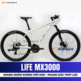  XE ĐẠP ĐỊA HÌNH LIFE MX3000 PHANH DẦU THỦY LỰC, GROUPSET SHIMANO, KHUNG NHÔM KHÔNG MỐI HÀN 