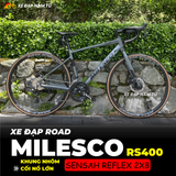  XE ĐẠP ĐUA MILESCO RS400 [2025] CỐI NỔ LỚN, KHUNG NHÔM, TAY LẮC SENSAH REFLEX 2X8 CẤP 