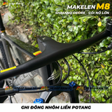  Xe Đạp MAKELEN M8 29 Inch Khung Nhôm Cao Cấp, Phuộc Hơi, Group Shimano Deore Nhật Bản 