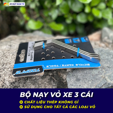  BỘ NẠY VỎ XE ĐẠP 3 CÁI – HỖ TRỢ THÁO LỐP NHANH CHÓNG, HẠN CHẾ HƯ HẠI VÀNH XE 