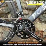  XE ĐẠP ĐUA POSEIDON PS750 [mẫu mới 2026] TAY LÁI LIỀN, GROUP SHIMANO, KHUNG NHÔM ĐÚC, CỐI NỔ LỚN 