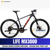  XE ĐẠP ĐỊA HÌNH LIFE MX3000 PHANH DẦU THỦY LỰC, GROUPSET SHIMANO, KHUNG NHÔM KHÔNG MỐI HÀN 