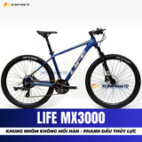  XE ĐẠP ĐỊA HÌNH LIFE MX3000 PHANH DẦU THỦY LỰC, GROUPSET SHIMANO, KHUNG NHÔM KHÔNG MỐI HÀN 