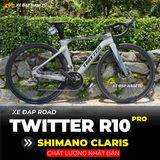  XE ĐẠP ĐUA TWITTER R10 PRO KHUNG CARBON, GROUP SHIMANO CLARIS NHẬT BẢN 