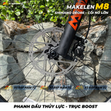  Xe Đạp MAKELEN M8 29 Inch Khung Nhôm Cao Cấp, Phuộc Hơi, Group Shimano Deore Nhật Bản 