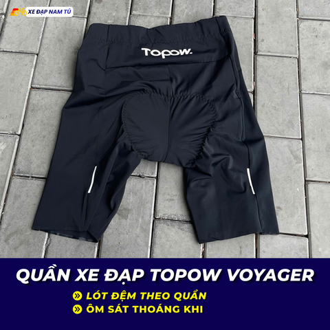  PK QUẦN BỈM NGẮN TOPOW VOYAGER – ÊM ÁI, THOÁNG KHÍ, TỐI ƯU CHO NHỮNG CHUYẾN ĐẠP XE DÀI 