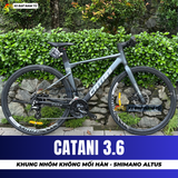  XE ĐẠP TOURING CATANI 3.6 KHUNG NHÔM KHÔNG MỐI HÀN, PHANH DẦU THỦY LỰC, SHIMANO ALTUS 