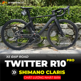  XE ĐẠP ĐUA TWITTER R10 PRO KHUNG CARBON, GROUP SHIMANO CLARIS NHẬT BẢN 