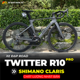  XE ĐẠP ĐUA TWITTER R10 PRO KHUNG CARBON, GROUP SHIMANO CLARIS NHẬT BẢN 