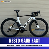  Xe Đạp Đua Nesto Gaur Fast – Full Carbon, Group Điện Shimano 105 R7170 Nhật Bản 