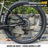  Xe Đạp MAKELEN M8 29 Inch Khung Nhôm Cao Cấp, Phuộc Hơi, Group Shimano Deore Nhật Bản 
