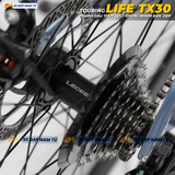  XE ĐẠP TOURING LIFE TX30 KHUNG NHÔM KHÔNG MỐI HÀN, TIẾNG NỔ LỚN 