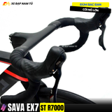  Xe Đạp Đua SAVA EX7 ST R7000 | Khung Nhôm UCI, Shimano 105, Phanh Dầu Thủy Lực, Cối Nổ Lớn 