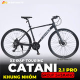  XE ĐẠP TOURING CATANI 2.1PRO, KHUNG NHÔM, BỘ CHUYỂN ĐỘNG SHIMANO 21 CẤP 
