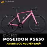  XE ĐẠP ĐUA POSEIDON PS650 - KHUNG ĐÚC NGUYÊN KHỐI, TAY ĐỀ LẮC, CỐI NỔ LỚN CHUẨN XE ĐUA 