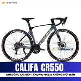  XE ĐẠP ĐUA CALIFA CR550 GHI ĐÔNG CÁ MẬP, KHUNG MAGIE NGUYÊN KHỐI, CỐI NỔ LỚN 