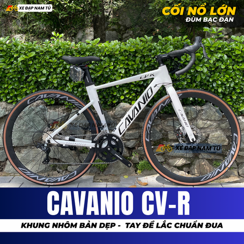  XE ĐẠP ĐUA CAVANIO CV-R KHUNG NHÔM KHÔNG MỐI HÀN, CỐI NỔ LỚN, TAY ĐỀ LẮC CHUẨN ĐUA 
