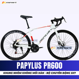  XE ĐẠP ĐUA PAPYLUS PR600 KHUNG NHÔM SIÊU NHẸ, BỘ CHUYỂN ĐỘNG 3X7 