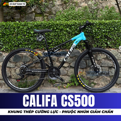  XE ĐẠP MTB CALIFA CS500 PHUỘC NHÚN GIỮA, KHUNG THÉP CƯỜNG LỰC 