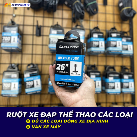  RUỘT XE ĐẠP BÁNH ĐỊA HÌNH 14–29 INCH – CHẤT LIỆU CAO SU BỀN BỈ, GIỮ HƠI TỐT 