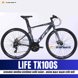  XE ĐẠP TOURING LIFE TX100S KHUNG NHÔM KHÔNG MỐI HÀN, ĐÙM BẠC ĐẠN CỐI NỔ 