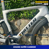  XE ĐẠP ĐUA TWITTER T8 [2026] FULL CARBON, 5 MÓN SHIMANO 105 CAO CẤP 