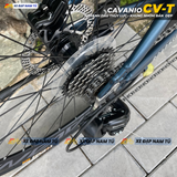  XE ĐẠP TOURING CAVANIO CV-T KHUNG NHÔM KHÔNG MỐI HÀN, CỐI NỔ LỚN, PHANH DẦU THỦY LỰC 