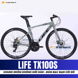  XE ĐẠP TOURING LIFE TX100S KHUNG NHÔM KHÔNG MỐI HÀN, ĐÙM BẠC ĐẠN CỐI NỔ 