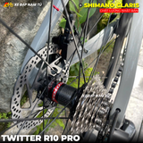  XE ĐẠP ĐUA TWITTER R10 PRO KHUNG CARBON, GROUP SHIMANO CLARIS NHẬT BẢN 