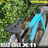  XE ĐẠP ĐUA SAVA X11 KHUNG CARBON (UCI), GROUP SHIMANO 105 R7120 NHẬT BẢN, BẠC ĐẠN CỐI NỔ LỚN 